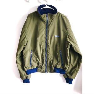 Vintage 90s Eddie Bauer Nylon Outer Fleece Jacket
